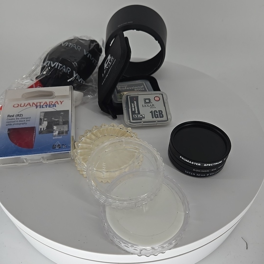 Lexar Professional 32GB 800x CF Card & Camera Accessory Bundle - Filters, Blower